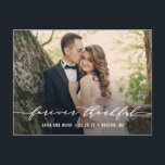 Forever Thank 結婚's Thank Youポストカード ポストカード<br><div class="desc">このシックなハガキで感謝状を送るこスタイリッシュと感謝していはそよ風。デザインショールーム(WWW.BERRYBERRYSWEET.COM)</div>