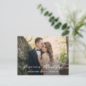 Forever Thank 結婚's Thank Youポストカード ポストカード (スタンド正面)