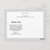 Forever Thank 結婚's Thank Youポストカード ポストカード (裏面)