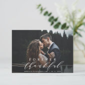 Forever Thank 結婚's Thank You Photo Card サンキューカード (スタンド正面)