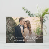 Forever Thank 結婚's Thank You Photo Card サンキューカード (スタンド正面)