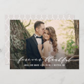 Forever Thank 結婚's Thank You Photo Card サンキューカード (正面/裏面)