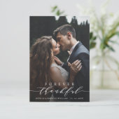 Forever Thank 結婚's Thank You Photo Card サンキューカード (スタンド正面)