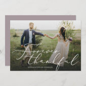 Forever Thank Thank You Photo Card サンキューカード (正面/裏面)