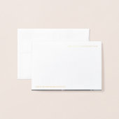 Forever Thanks 結婚's Thank You Photo 箔カード (裏面封筒付き)