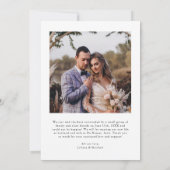 Forever Togetherヴィンテージエレガンス結婚の写真 案内状 (裏面)