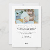 Forever Us Script Heart White Valentines Day Photo シーズンカード (裏面)