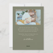 Forever Us Script Sage Green Valentine Photo シーズンカード (裏面)