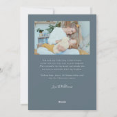 Forever Us Script Slate Blue Valentine Photo シーズンカード (裏面)