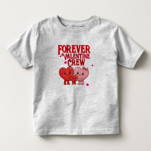 Forever Valentine Crew トドラーTシャツ (正面)