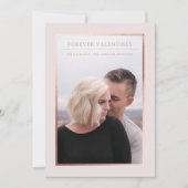 Forever Valentines Photo Save the Date 招待状 (正面)