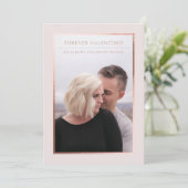 Forever Valentines Photo Save the Date 招待状 (スタンド正面)