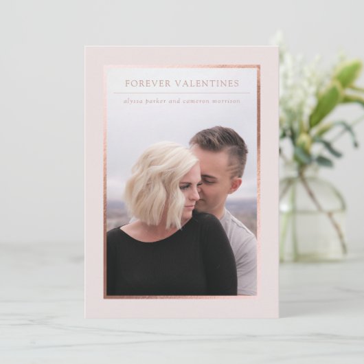 Forever Valentines Photo Save the Date 招待状 (スタンド正面)