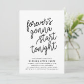 Forever | Wedding After Party Invitation 招待状 (スタンド正面)
