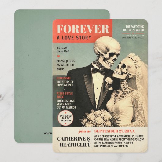 FOREVER Wedding Gazette Invitation 招待状 (正面/裏面)