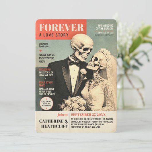FOREVER Wedding Gazette Invitation 招待状 (スタンド正面)