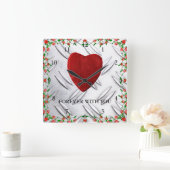 Forever with you スクエア壁時計 (ホーム)