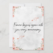 Forever With You - Anniversary エレガント Card (裏面)