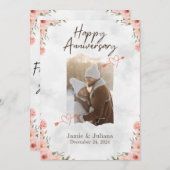 Forever With You - Anniversary エレガント Card (正面/裏面)