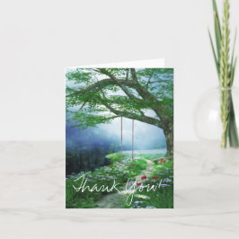 FOREVER WOODLAND STREAMへのパスありがとう サンキューカード
