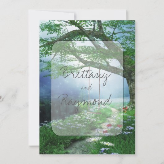 FOREVER WOODLAND STREAMへのパス日付を保存 セーブザデート (裏面)