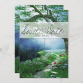 FOREVER WOODLAND STREAMへのパス日付を保存 セーブザデート (正面/裏面)