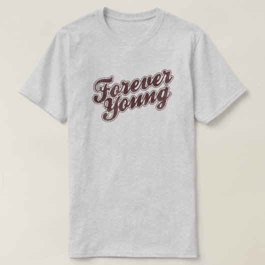 Forever Youngレトロ80sグラフィックポップ・アートの文化 Tシャツ (デザイン正面)