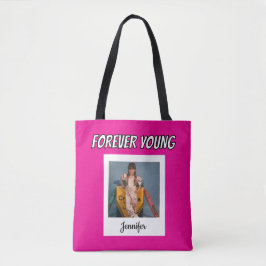 Forever Youngヴィンテージ写真 トートバッグ
