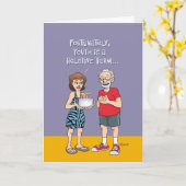 『Forever Young』65誕生日 カード (黄色い花)