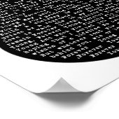 Forever Young Black & White Guitar Song Lyric ポスター (角)