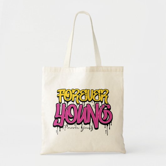 Forever Young Graffiti T-Shirt トートバッグ (正面)