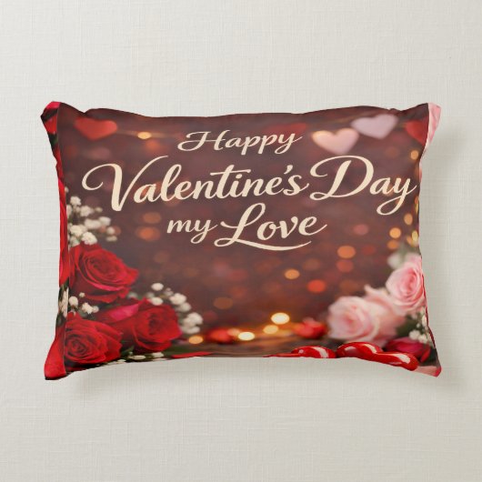 'Forever Your Valentine' Accent Pillow アクセントクッション (正面)