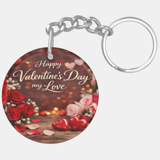 'Forever Your Valentine' Acrylic Keychain キーホルダー (裏面左)