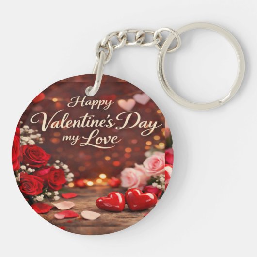 'Forever Your Valentine' Acrylic Keychain キーホルダー (裏面)