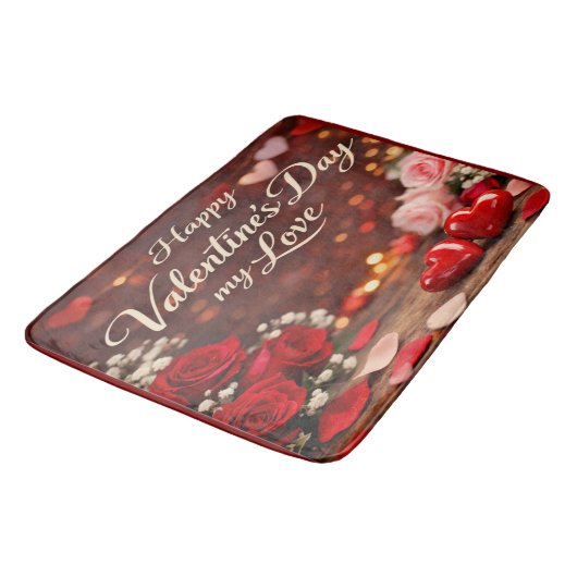 'Forever Your Valentine' Bath Mat バスマット (アングル)