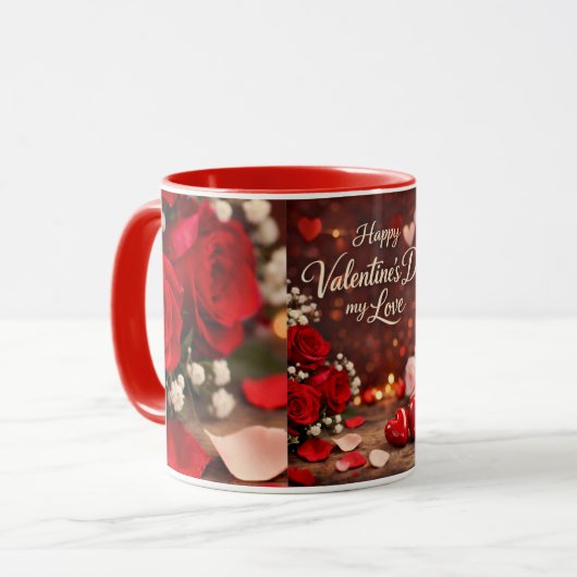 'Forever Your Valentine' Combo Mug マグカップ (正面左)