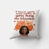 'Forever your Valentine' personalized Throw Pillow クッション (裏面)