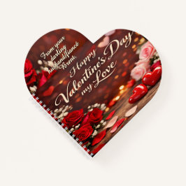 'Forever Your Valentine' Spiral Notebook ノートブック