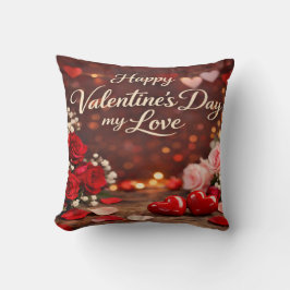 'Forever Your Valentine' Throw Pillow クッション
