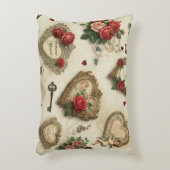 「Forever Yours」ヴィンテージ装飾用クッション アクセントクッション (正面(垂直))