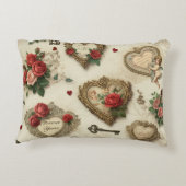 「Forever Yours」ヴィンテージ装飾用クッション アクセントクッション (裏面)