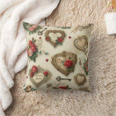 「Forever Yours」ヴィンテージ装飾用クッション クッション (ブランケット)