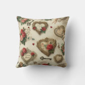 「Forever Yours」ヴィンテージ装飾用クッション クッション (裏面)