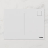 Forever Yours：絡み合ったハートデザイン ポストカード (裏面)