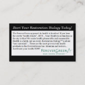 ForeverGreen Restoration90名刺 名刺 (裏面)