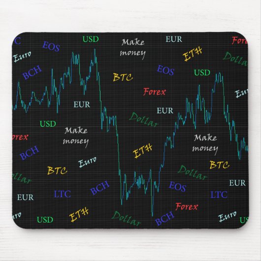 Forexでお金を稼ぐ マウスパッド (正面)