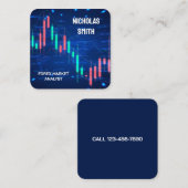 Forexアナリスト スクエア名刺 (正面/裏面)