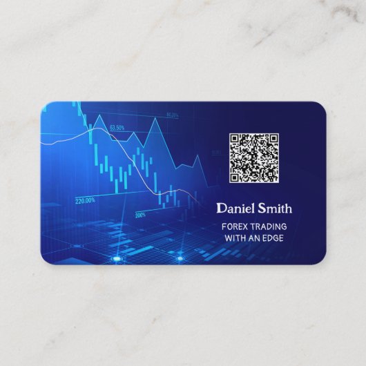 Forexカスタム QR名刺 名刺 (正面)