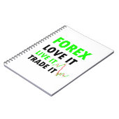 Forexトレーダースパイラルフォトノートブック ノートブック (左側)