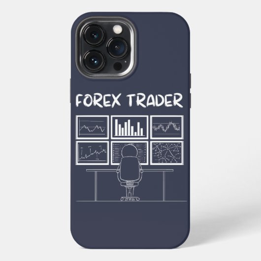 Forexトレーダーロおもしろいゴ iPhoneケース (裏面)